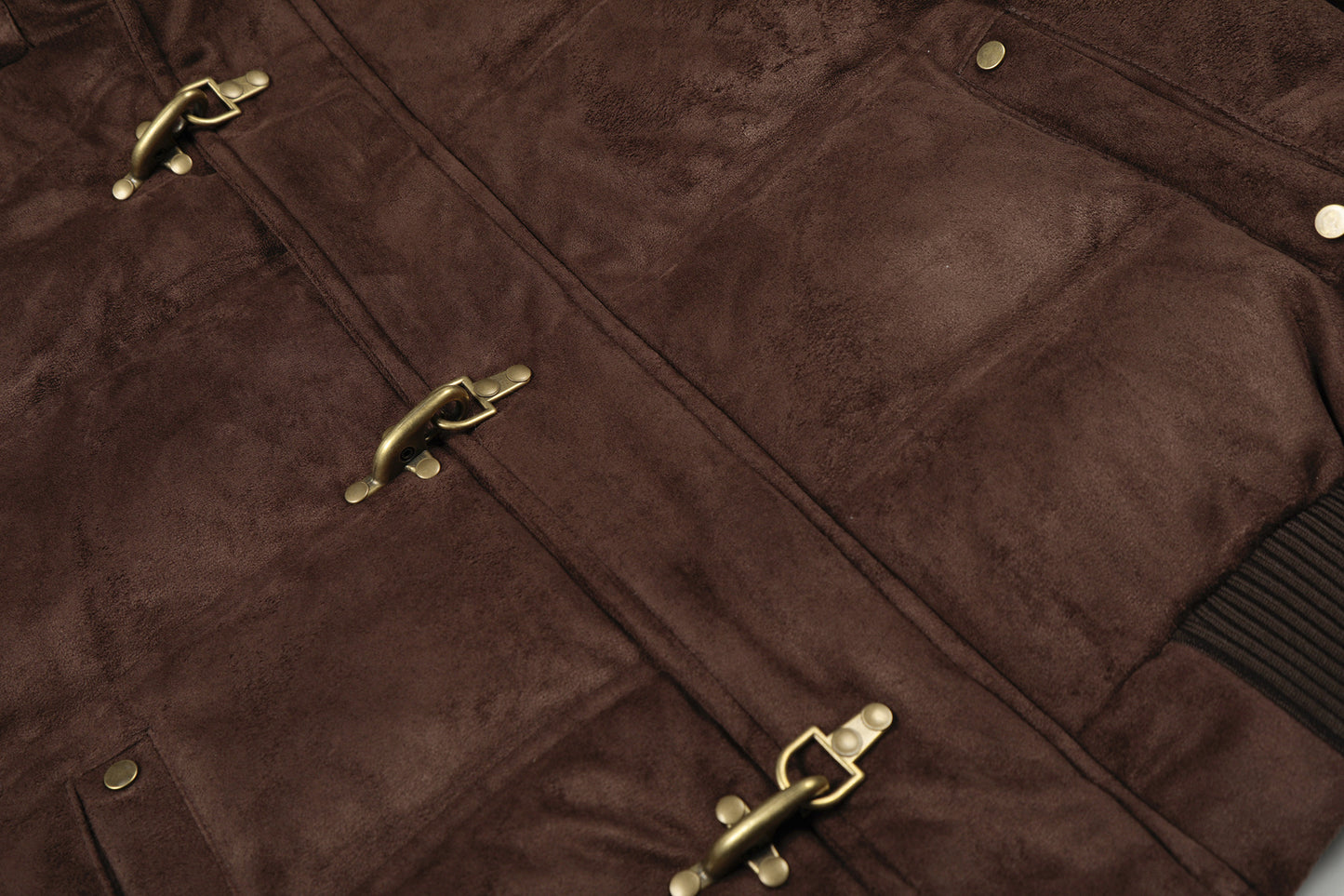 Fake Fur Collar Metal Buckle Puffer Jacket WN23094