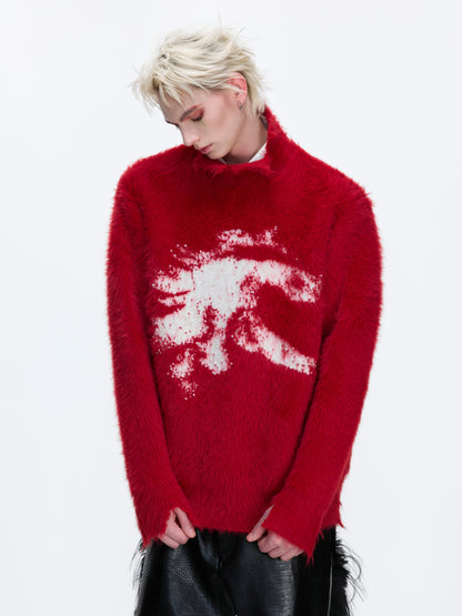 Turtleneck Oversize Knit Sweater WN22682