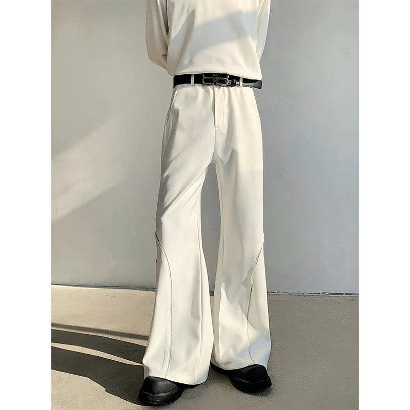 Zipper Detail Flare Trousers WN19268