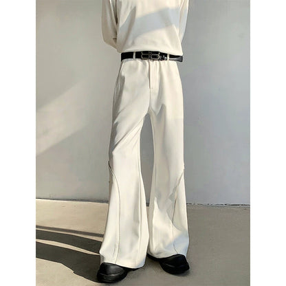 Zipper Detail Flare Trousers WN19268