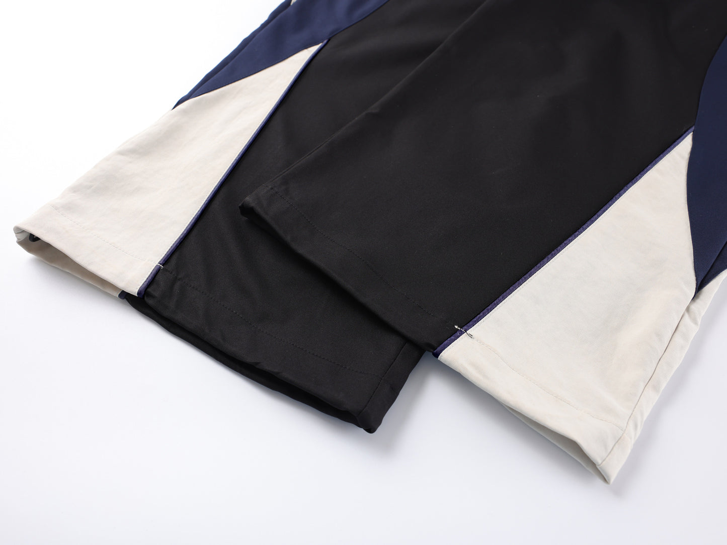 Bicolor Wide-leg Pants WN14048