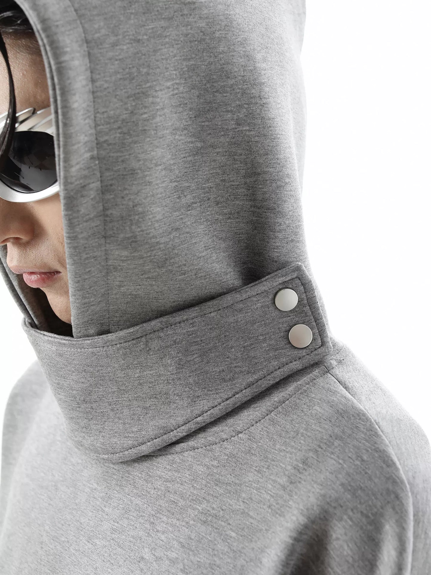 Stand-Neck Pullover Hoodie WN10436