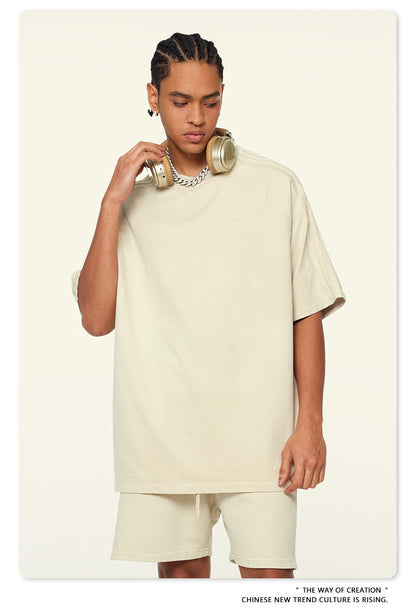 Oversize Washed Short-sleeve T-shirt WN6458