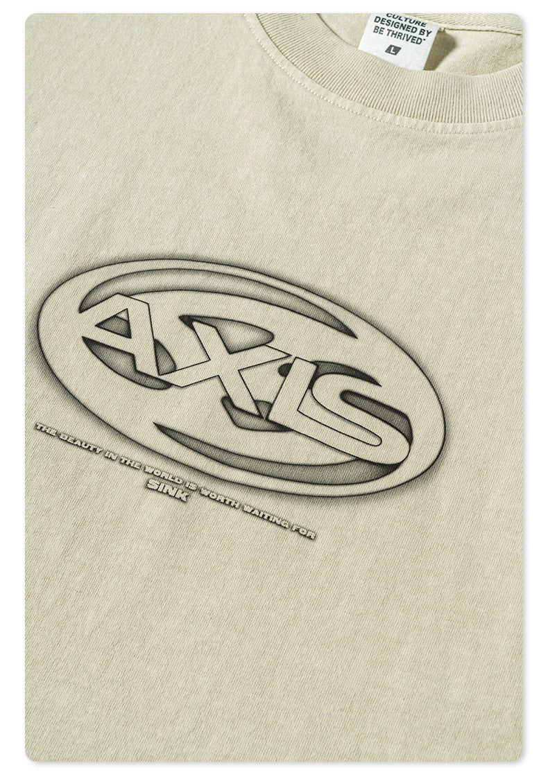 Whased Print Oversize Tank Top T-shirt WN6442