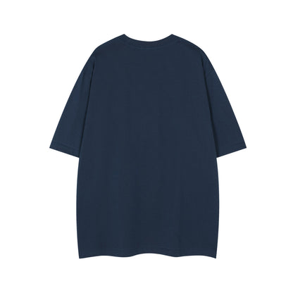 Photo Letter Print Short Sleeve T-Shirt WN26788