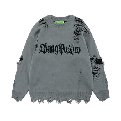 Damage Knit Sweater WN11186