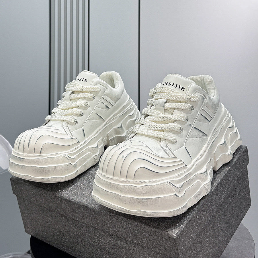 Panel Platform Chunky Sole Sneakers WN24621