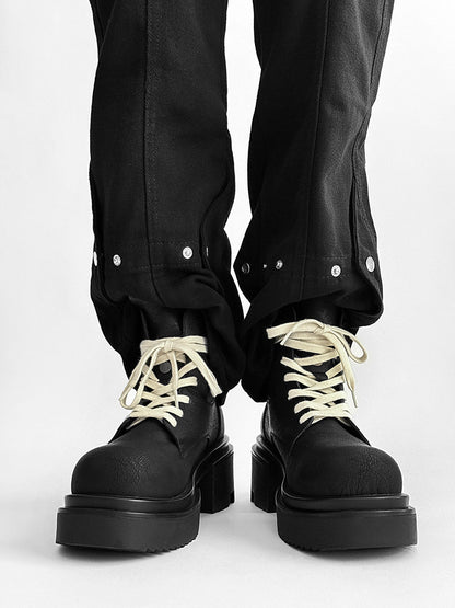 Chunky Platform Lace-Up Wrap Boots WN24519