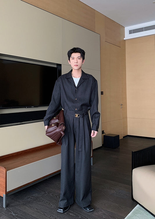 Sporty Long Sleeve Shirt & Pants Setup WN20408