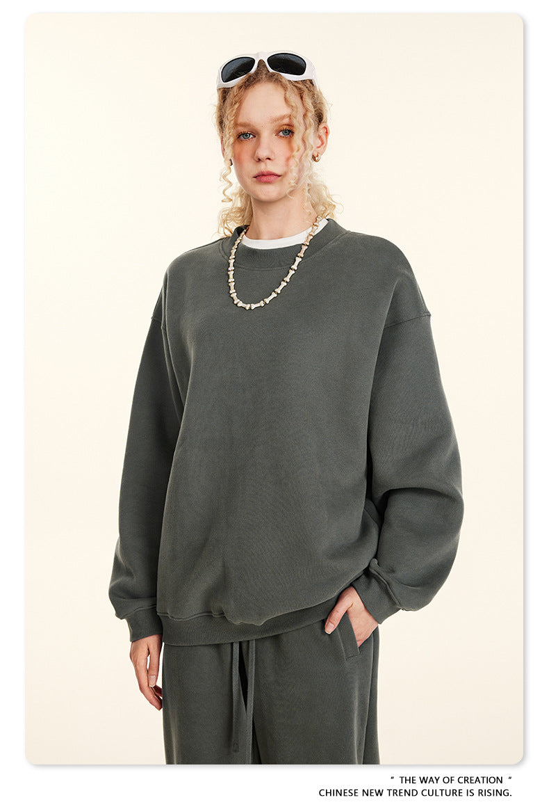 Fleece Lining Oversize Sweatshirt WN9928
