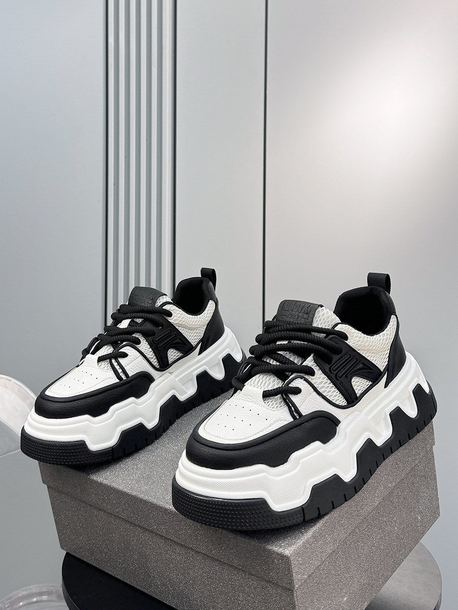 Mesh Panel Chunky Sole Sneakers WN24576