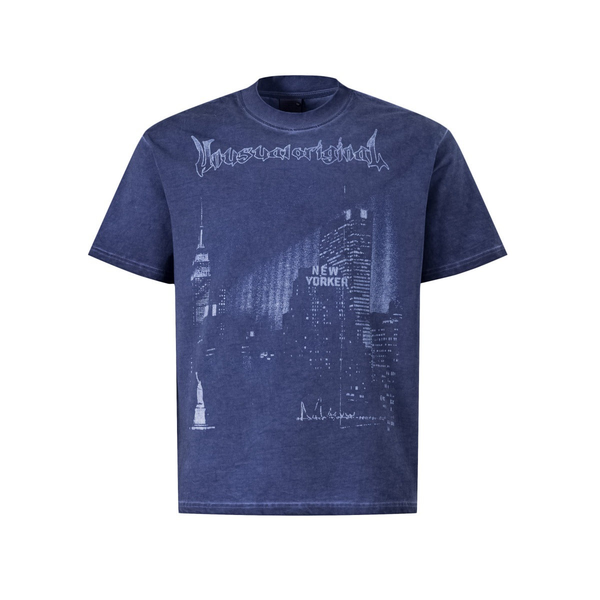 Washed City Print Short Sleeve T-Shirt WN25828