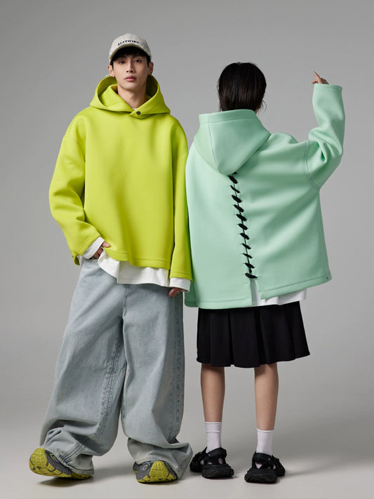 Stitch Design Oversize Pullover Hoodie WN13361