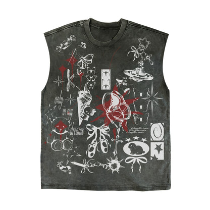 Graphic Art Design Tank Top WN16859