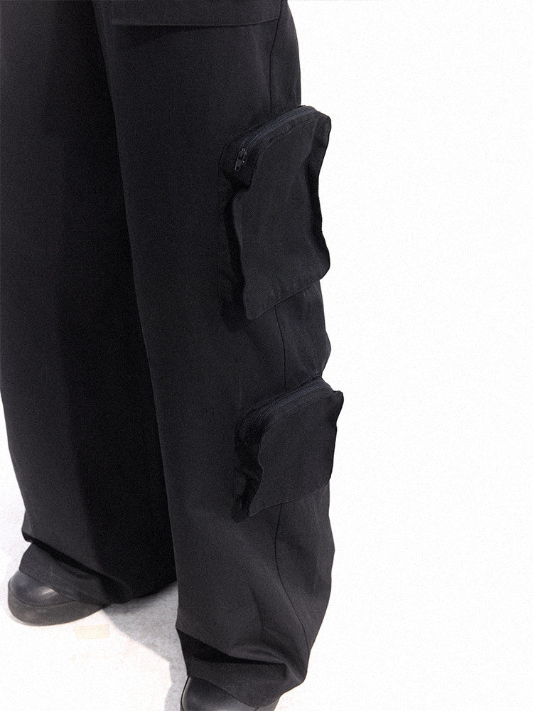 Wide Leg Multi-Pocket Durable Cargo Pants WN27098