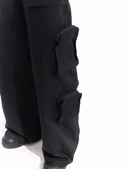 Wide Leg Multi-Pocket Durable Cargo Pants WN27098
