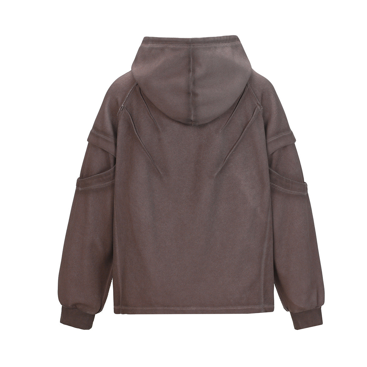 Heavyweight Washed Deconstructed Pullover Hoodie WN23059
