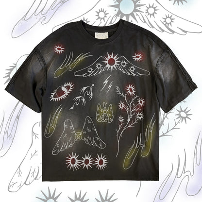 Illustration Print Short Sleeve T-Shirt WN16905