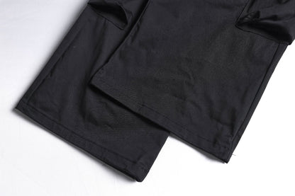 Multi Pocket Letter Print Straight Cargo Pants WN25988