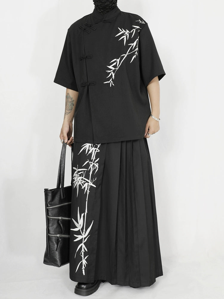 Embroidered A-Line Maxi Skirt WN20174