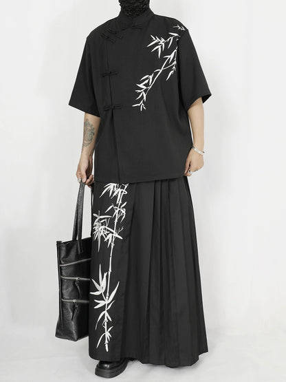 Embroidered A-Line Maxi Skirt WN20174