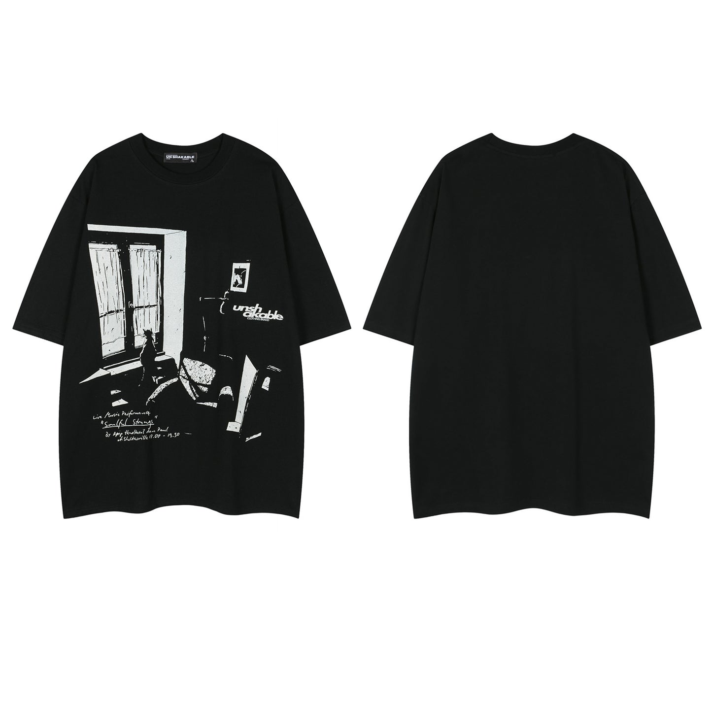 Graphic Print Oversize Short Sleeve T-Shirt WN16547