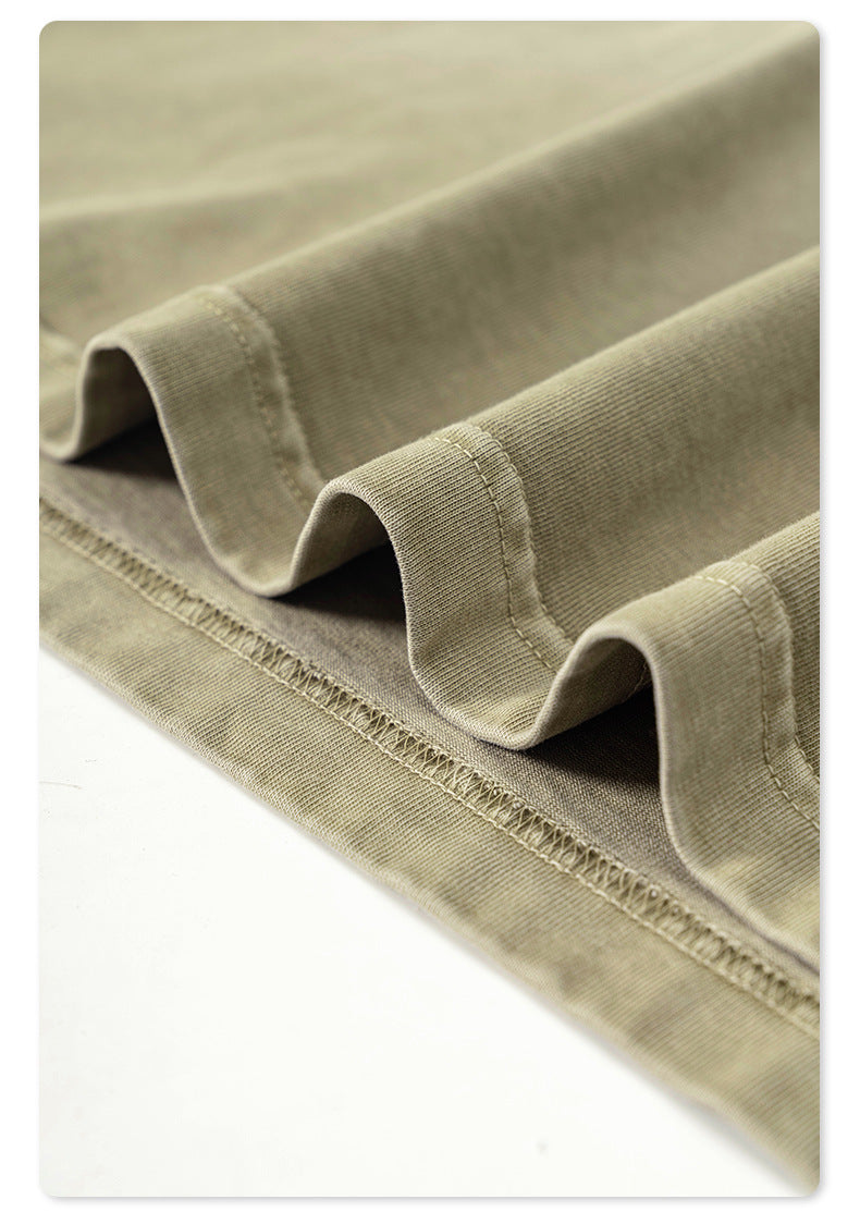 Washed Oversize Short-sleeve T-shirt WN6453