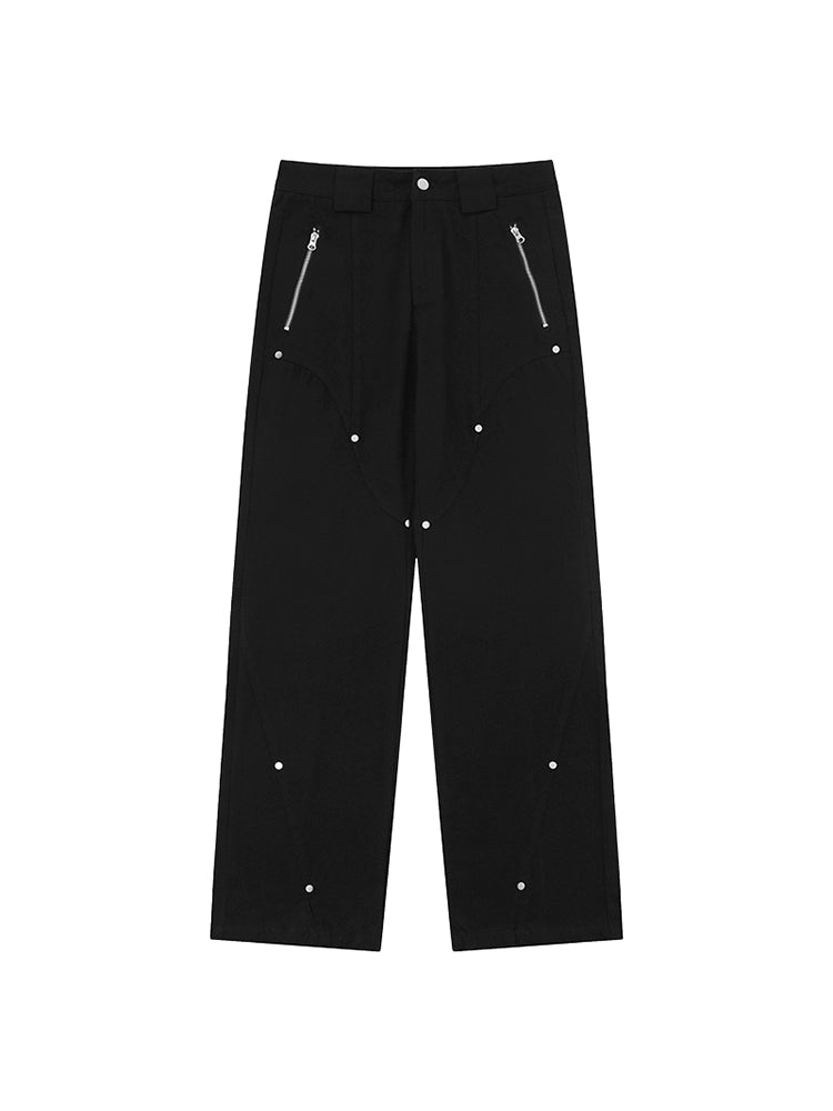 Studded Straight Trousers WN10383