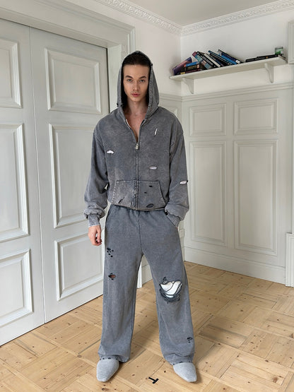 Damage Washed Hoodie & Damage Sweatpants Setup WN15157