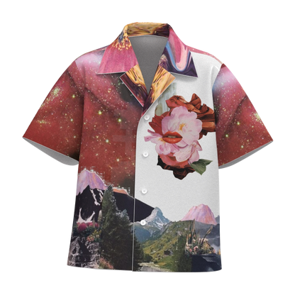 Graphic Print Lightweight Short Sleeve Shirt WN27163