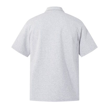 Zipper Design Heavyweight Short Sleeve T-Shirt WN26854
