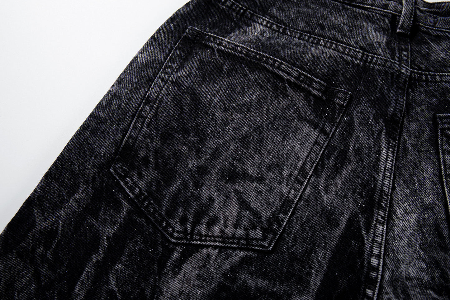 Multi-Print Wide Leg Denim Jeans WN23093