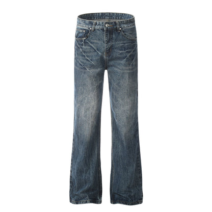 Washed Flare Denim Jeans WN19435