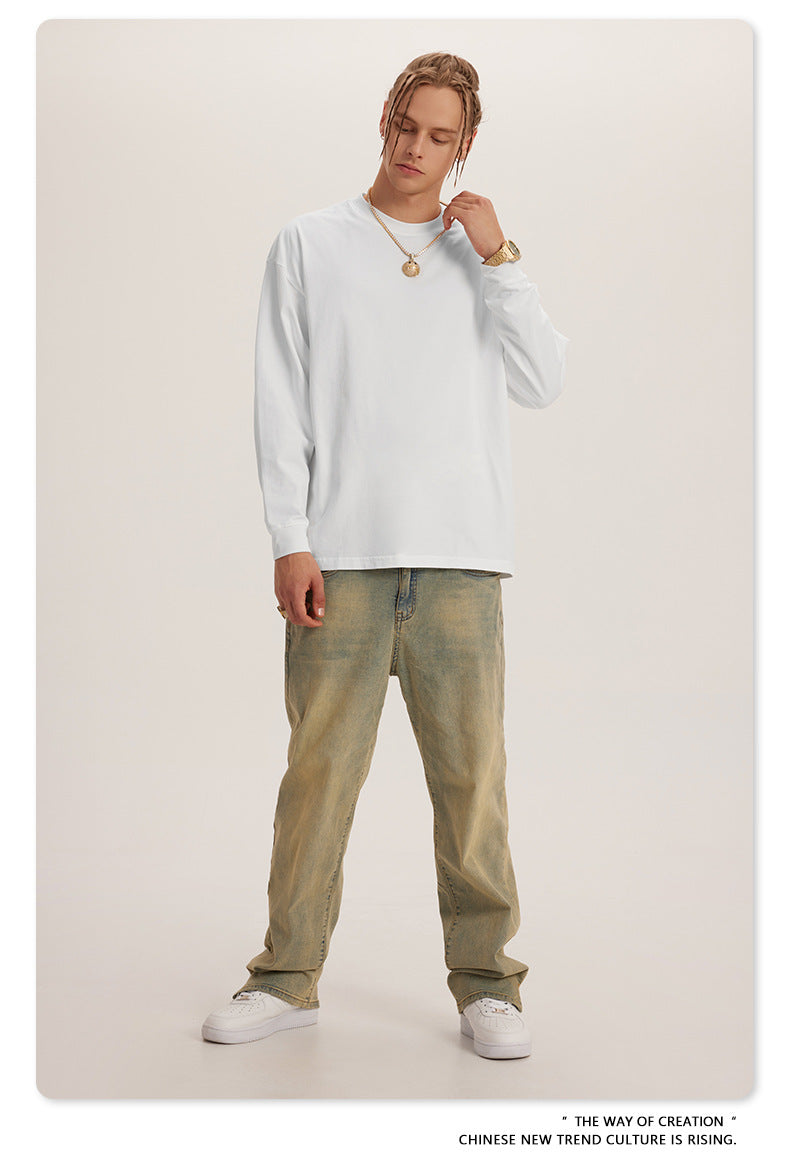 Oversize Washed Long Sleeve T-Shirt WN6052