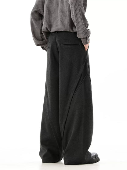 Wide-Leg Pleats Trousers WN10387