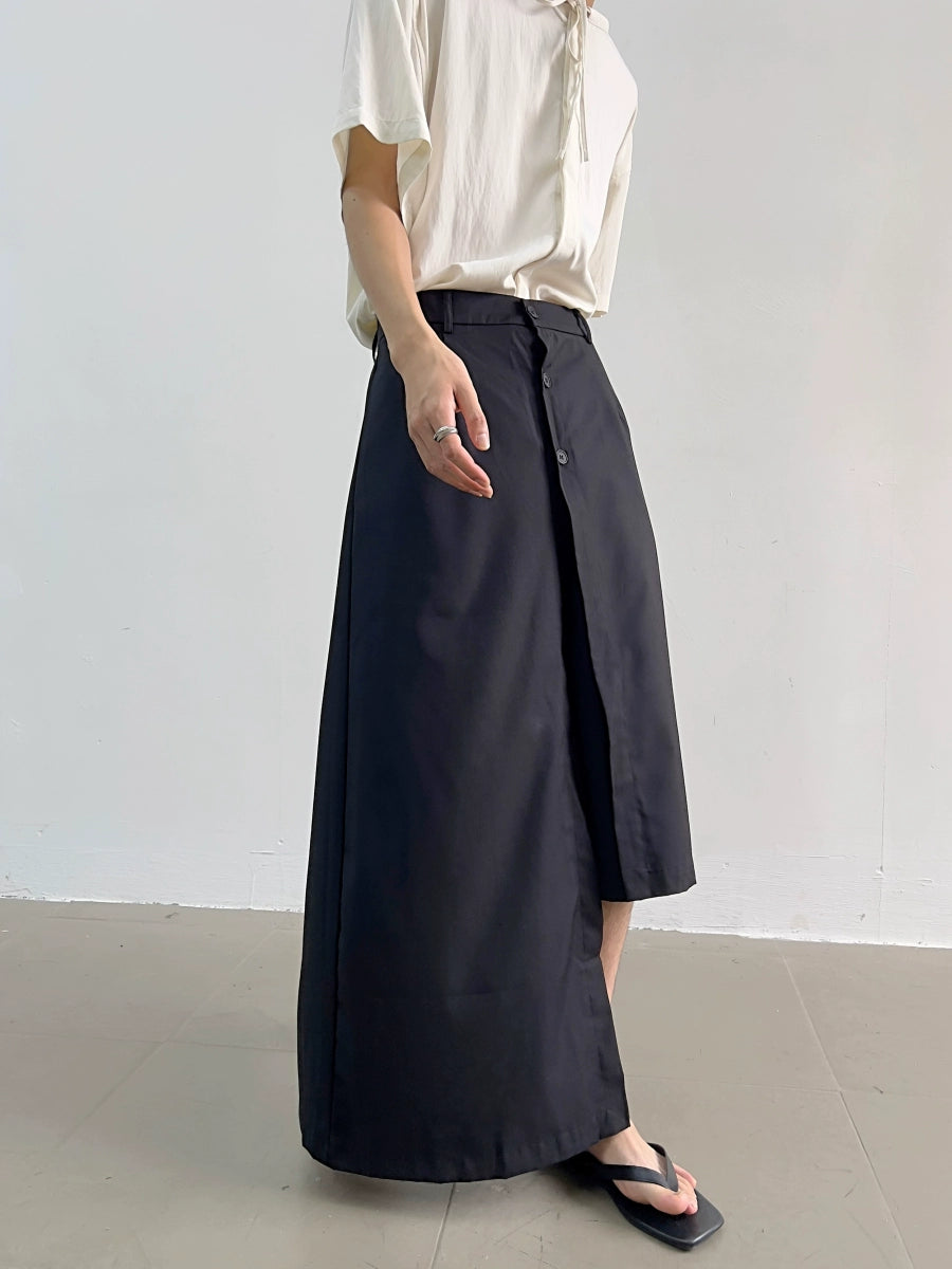 Irregular Wraed Wide Leg Trousers WN7366