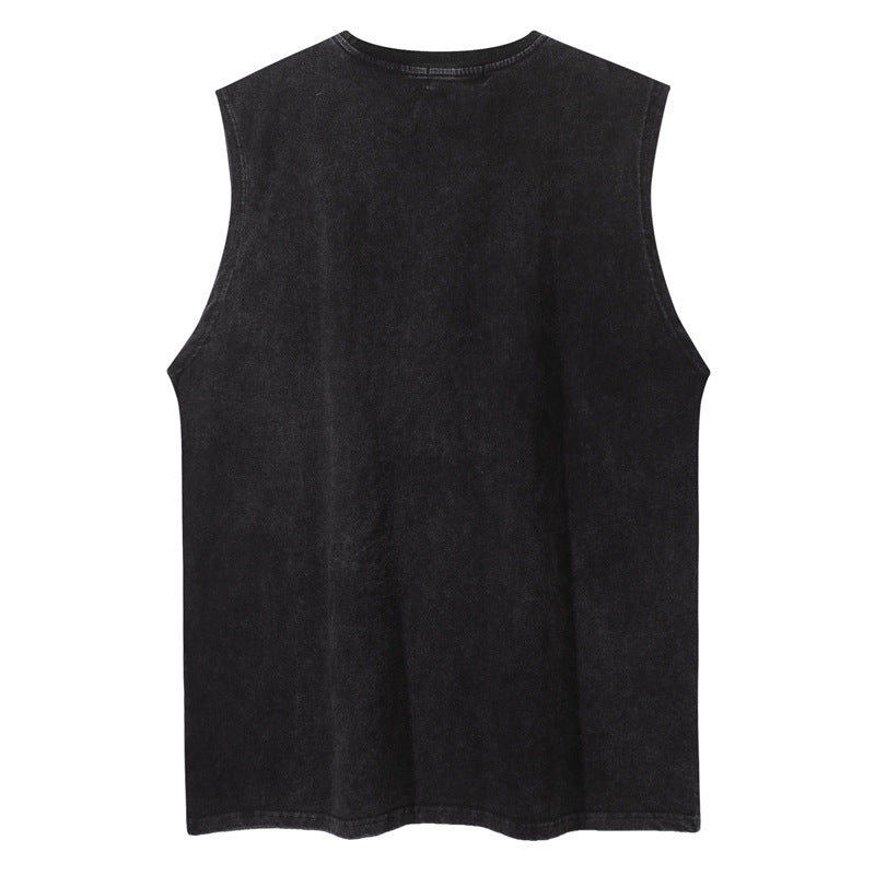 Oversize Graphic Print Tank Top WN16507