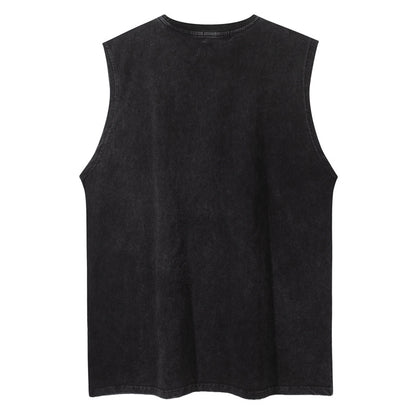 Oversize Graphic Print Tank Top WN16507