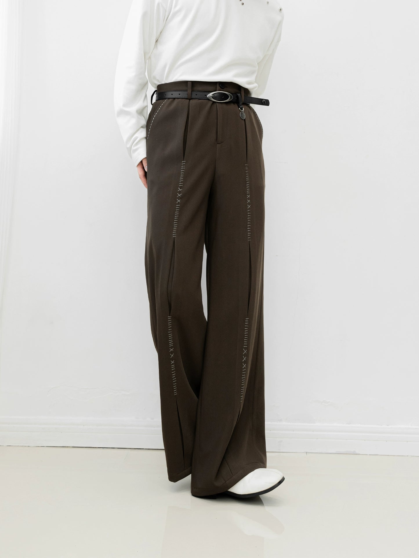 High-Waist Wide-Leg Trousers WN11818