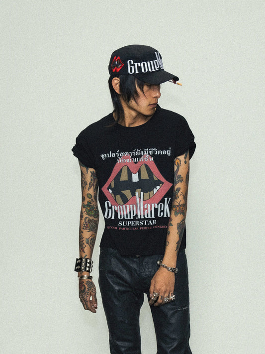 Embroidery Flat-Top Curved Brim Hat WN17220