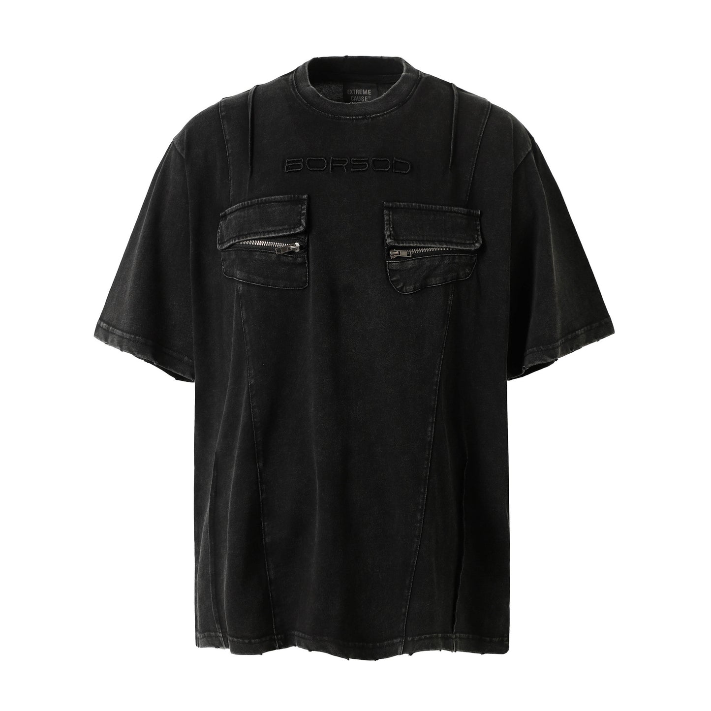 Washed Flap Pocket Short Sleeve T-Shirt WN26794