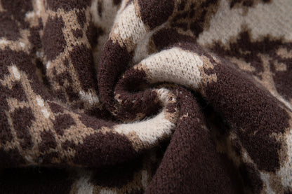 Skull Graphic Dark Knit Sweater WN23040