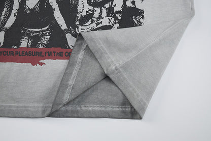 Graphic Letter Print Short Sleeve T-Shirt WN25520