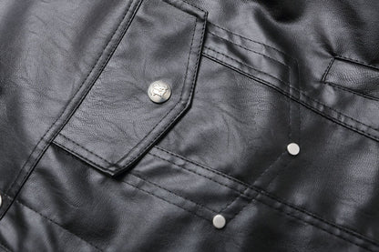 Oersize PU Leather Jacket WN14070