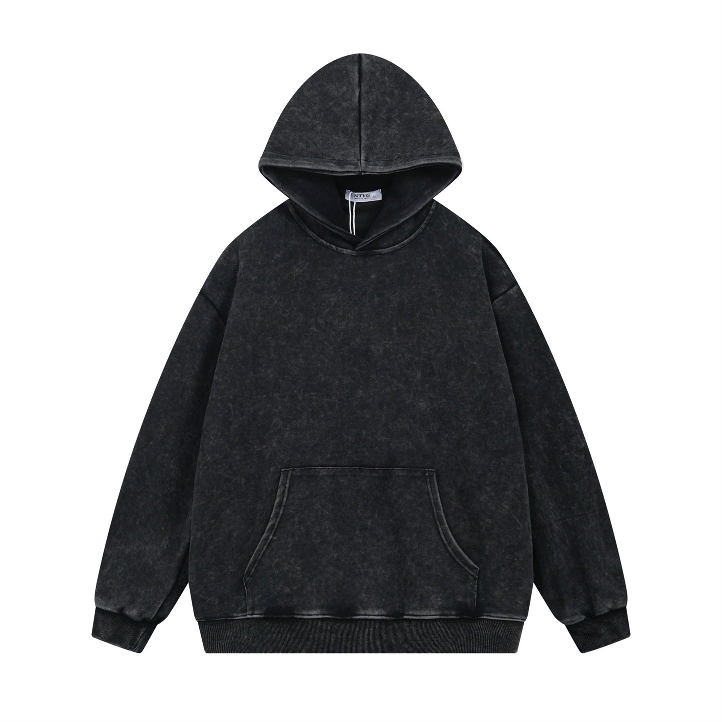 Washed Fleece Lining Oversize Pullover Hoodie WN11481