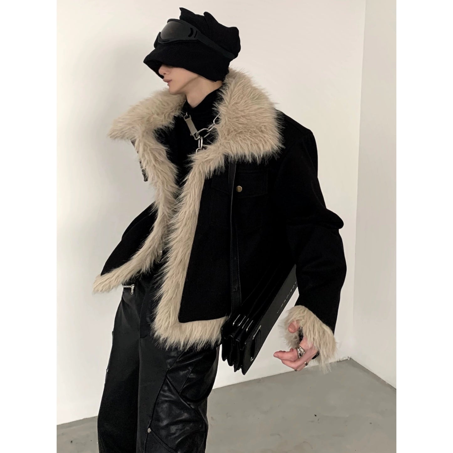 Fur Collar Design Thick Jacket WN9103