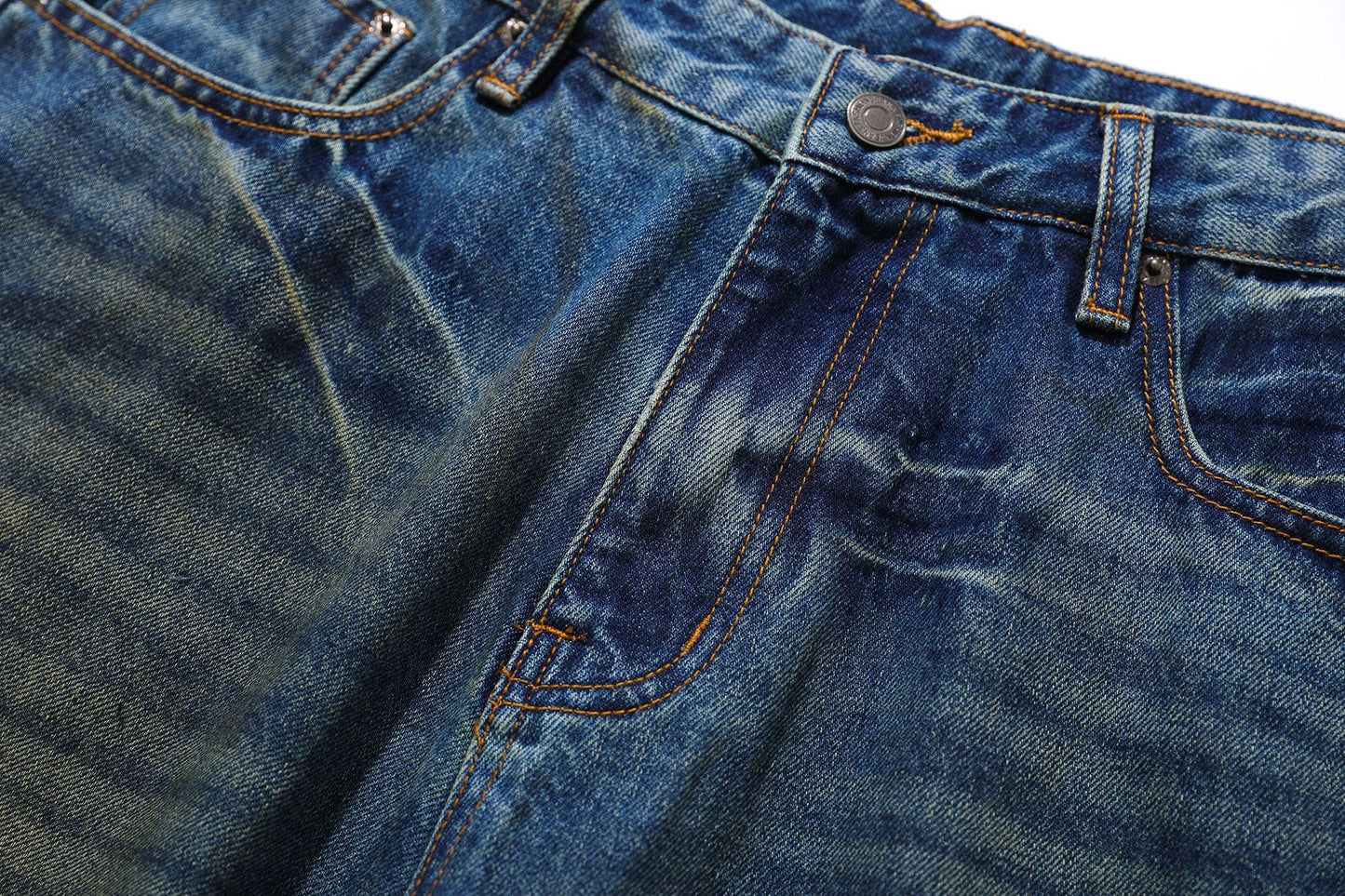Washed Fade Cropped Denim Jeans WN25442