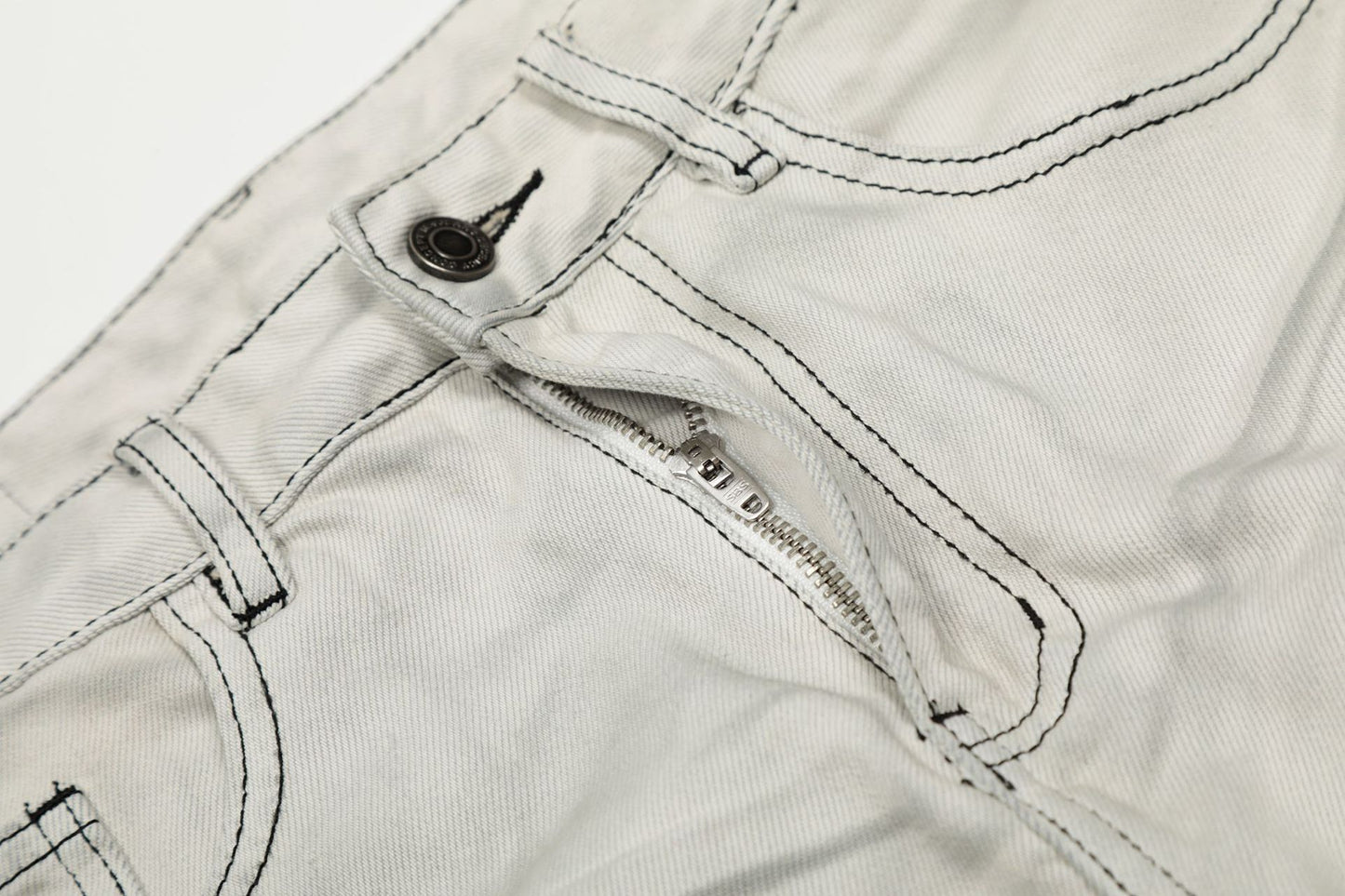 Washed Wide Leg Denim Jeans WN25437