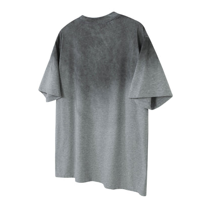 Damage Letter Print Short Sleeve T-Shirt WN25417