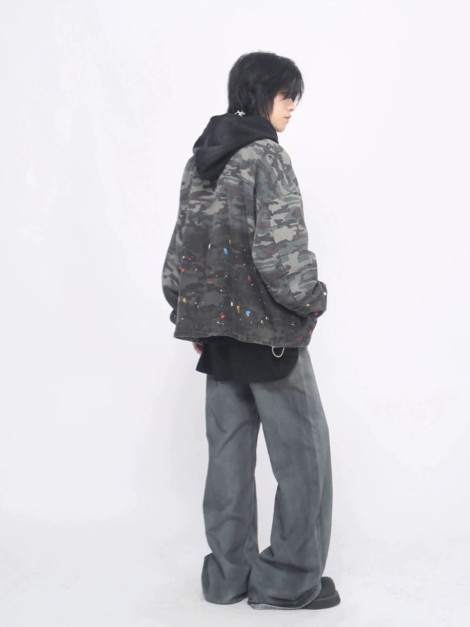 Camouflage Zipper Baseball Jacket WN8360